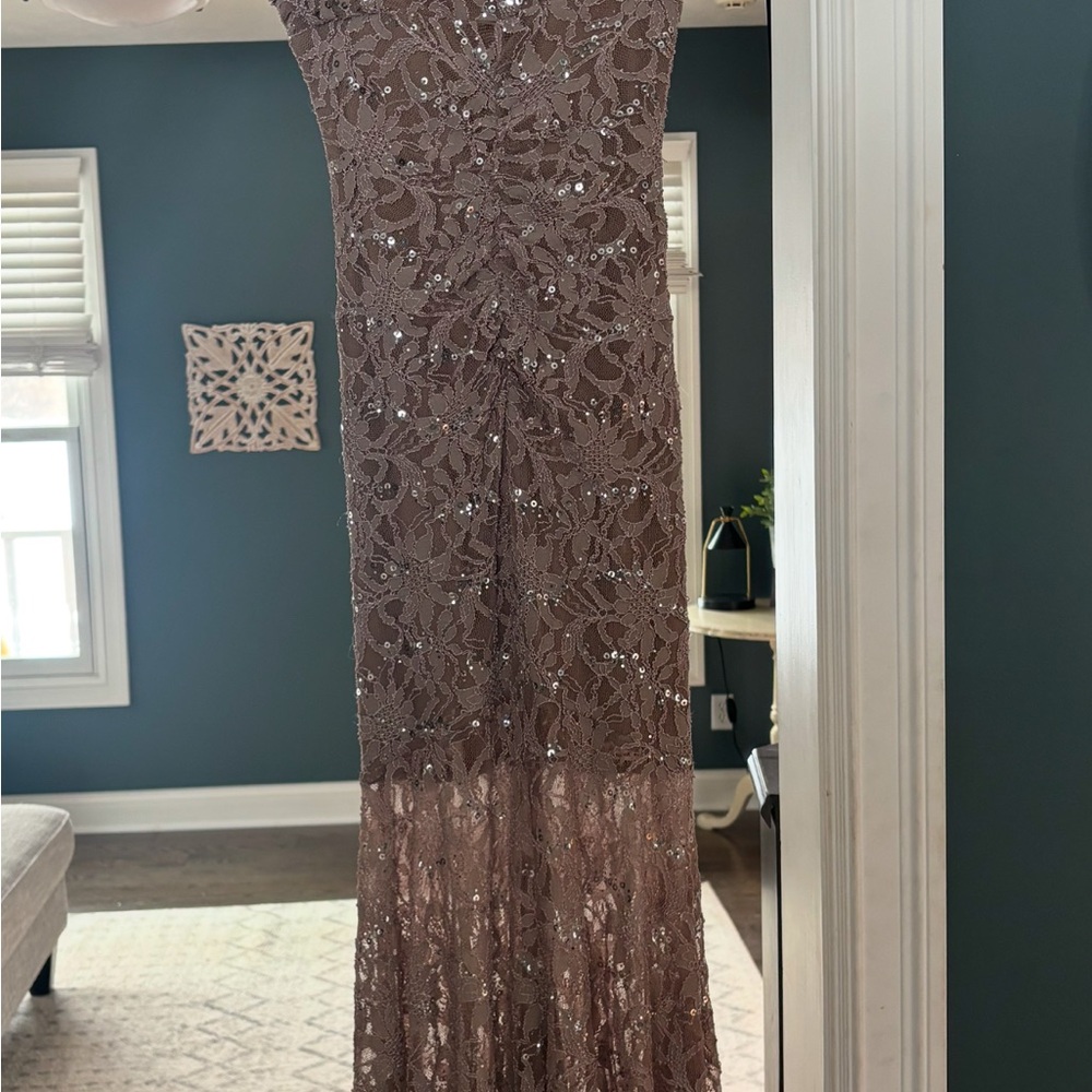 Elegant Sequin Evening Gown